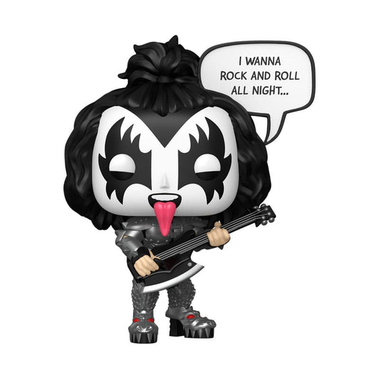 KISS POP! Sayings Vinyl Figur The Demon(R&R All Night) 9 cm - Smalltinytoystore