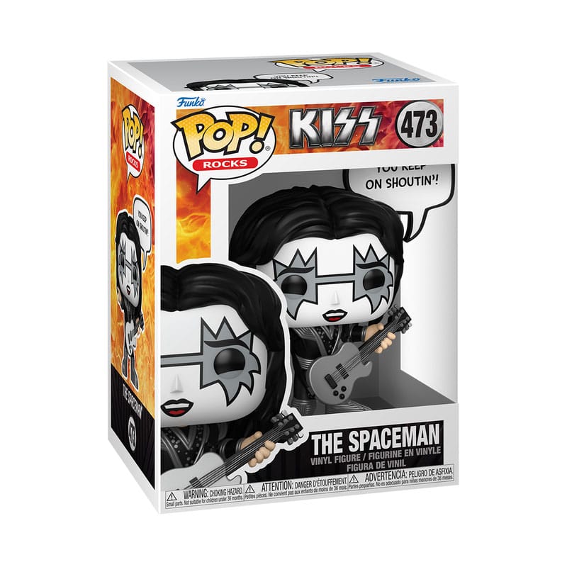 KISS POP! Sayings Vinyl Figur The Spaceman(R&R All Night) 9 cm - Smalltinytoystore