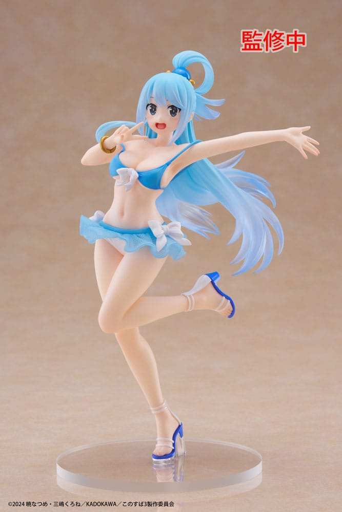 KonoSuba: God's Blessing on This Wonderful World! 3 Coreful PVC Statue Aqua Swimwear Ver. 18 cm - Smalltinytoystore