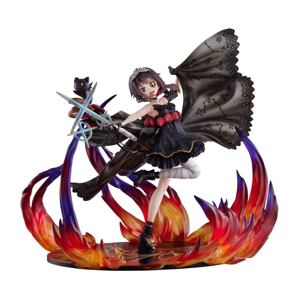 Konosuba God's blessing on this wonderful world! PVC Statue 1/7 Megumin the Black Rose Dress Ver. 28 cm - Smalltinytoystore