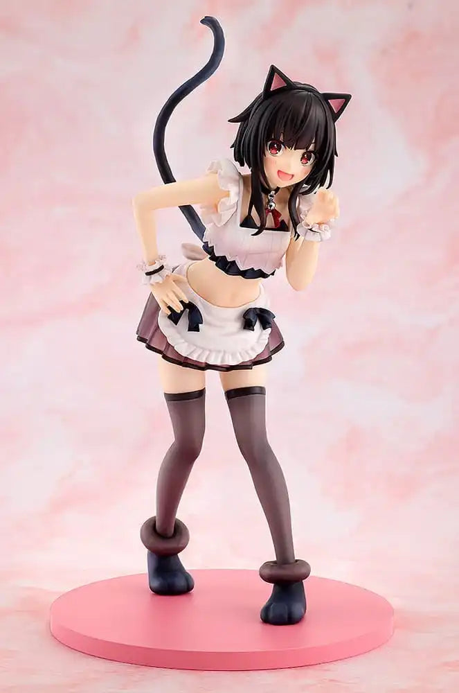 Konosuba God's blessing on this wonderful world! PVC Statue Megumin: Light Novel Catgirl Maid Ver. 16 cm - Smalltinytoystore