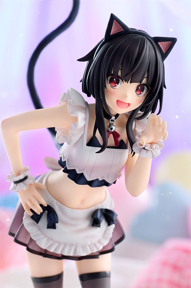 Konosuba God's blessing on this wonderful world! PVC Statue Megumin: Light Novel Catgirl Maid Ver. 16 cm - Smalltinytoystore