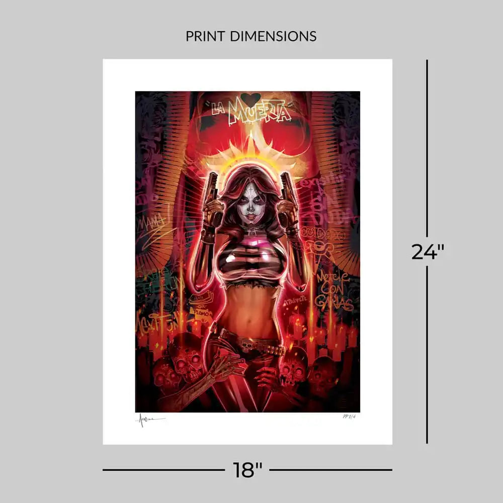 La Muerta Kunstdruck Día De Los Muertos 61 x 46 cm - ungerahmt - Smalltinytoystore