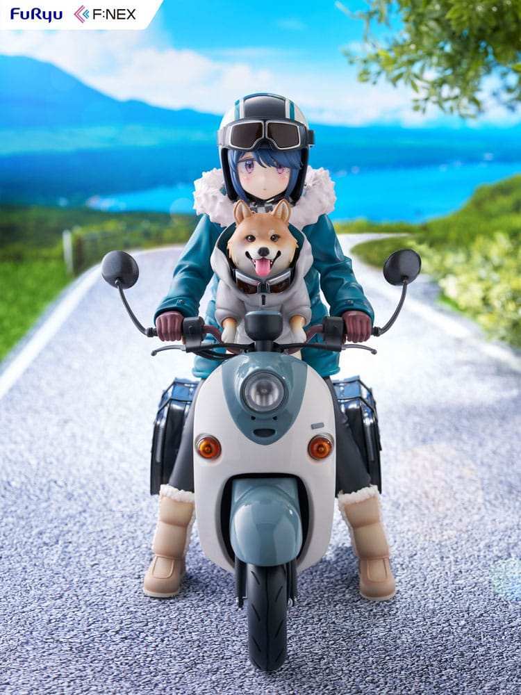 Laid Back Camp F:NEX PVC Statue 1/7 Rin Shima 20 cm - Smalltinytoystore