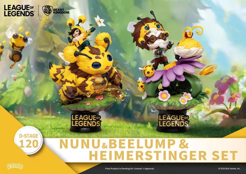 League of Legends D-Stage PVC Dioramen Set Nunu & Beelump & Heimerstinger 16 cm - Smalltinytoystore