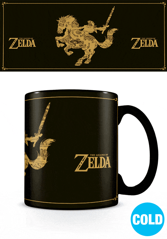 Legend of Zelda Tasse mit Thermoeffekt Map - Smalltinytoystore