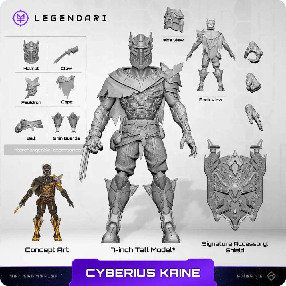 Legendari Actionfigur 1/10 Cyberius Kaine 18 cm - Smalltinytoystore