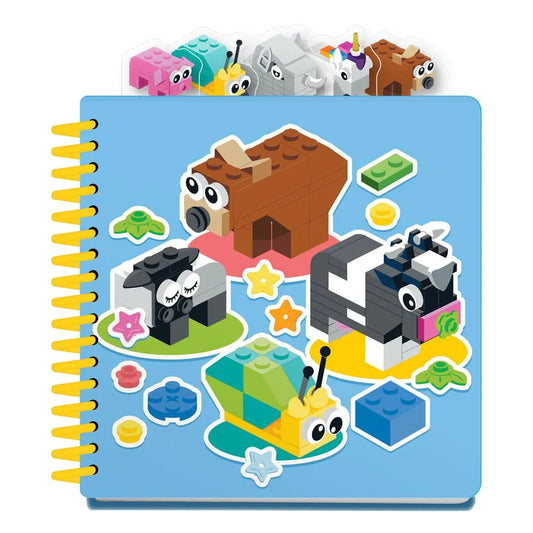 LEGO Icon Tab-Notizbuch Tiere - Smalltinytoystore