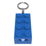 LEGO Minifigures Schlüsselanhänger mit Leuchtfunktion Stein-Blau 8 cm - Smalltinytoystore