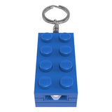 LEGO Minifigures Schlüsselanhänger mit Leuchtfunktion Stein-Blau 8 cm - Smalltinytoystore