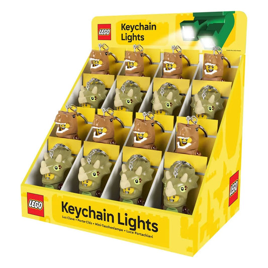 LEGO Minifigures Verkaufsdisplay / Thekendisplay für Schlüsselanhänger mit Leuchtfunktion Dinosaurier - Smalltinytoystore