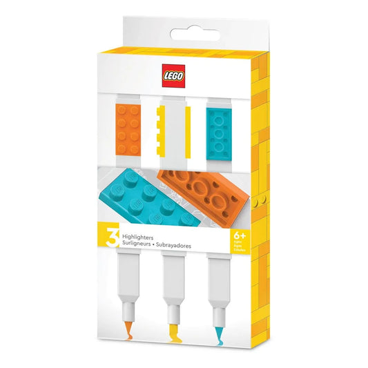 LEGO Textmarker 3-er Pack Bricks - Smalltinytoystore
