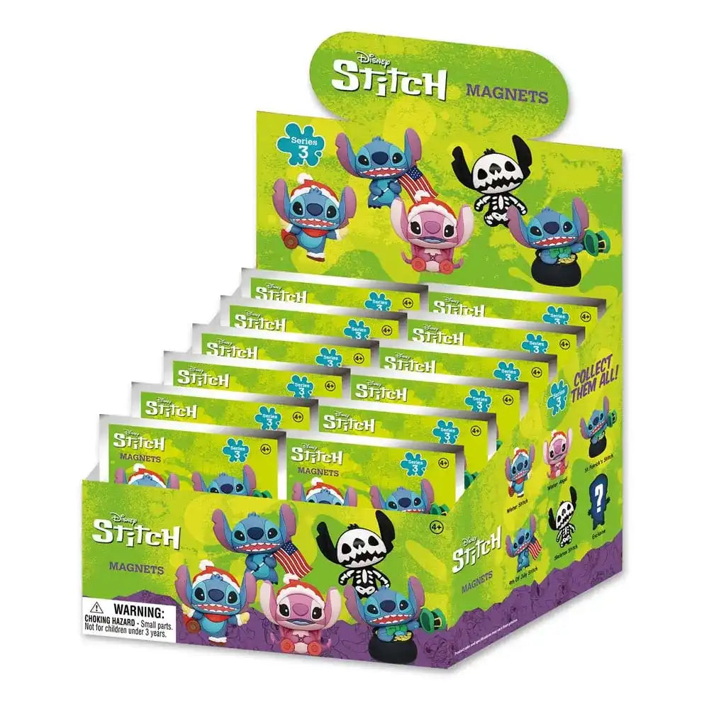 Lilo & Stitch 3D Magnete Series 3 Display (12) - Smalltinytoystore