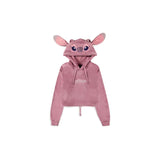 Lilo & Stitch Cropped Kapuzenpullover Angel Größe S - Smalltinytoystore