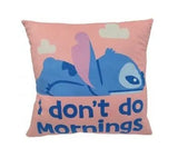 Lilo & Stitch Kissen Stitch I don't do mornings 40 cm - Smalltinytoystore
