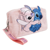 Lilo & Stitch Kosmetiktasche Stitch & Angel Rosa - Smalltinytoystore