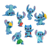 Lilo & Stitch Minifiguren 8er-Pack Stitch Collectible Figure Set 7 cm - Smalltinytoystore