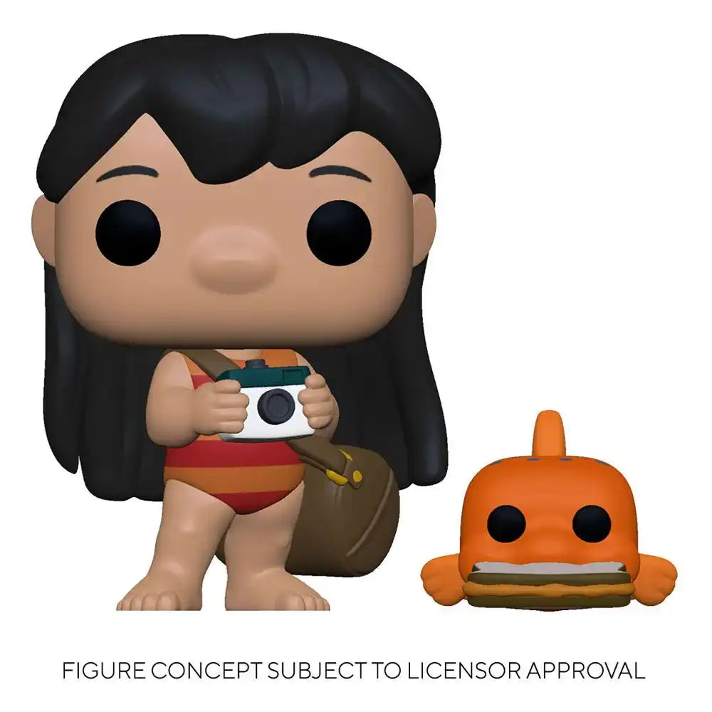 Lilo & Stitch POP! & Buddy Vinyl Figur Lilo w/Pudge 9 cm - Smalltinytoystore
