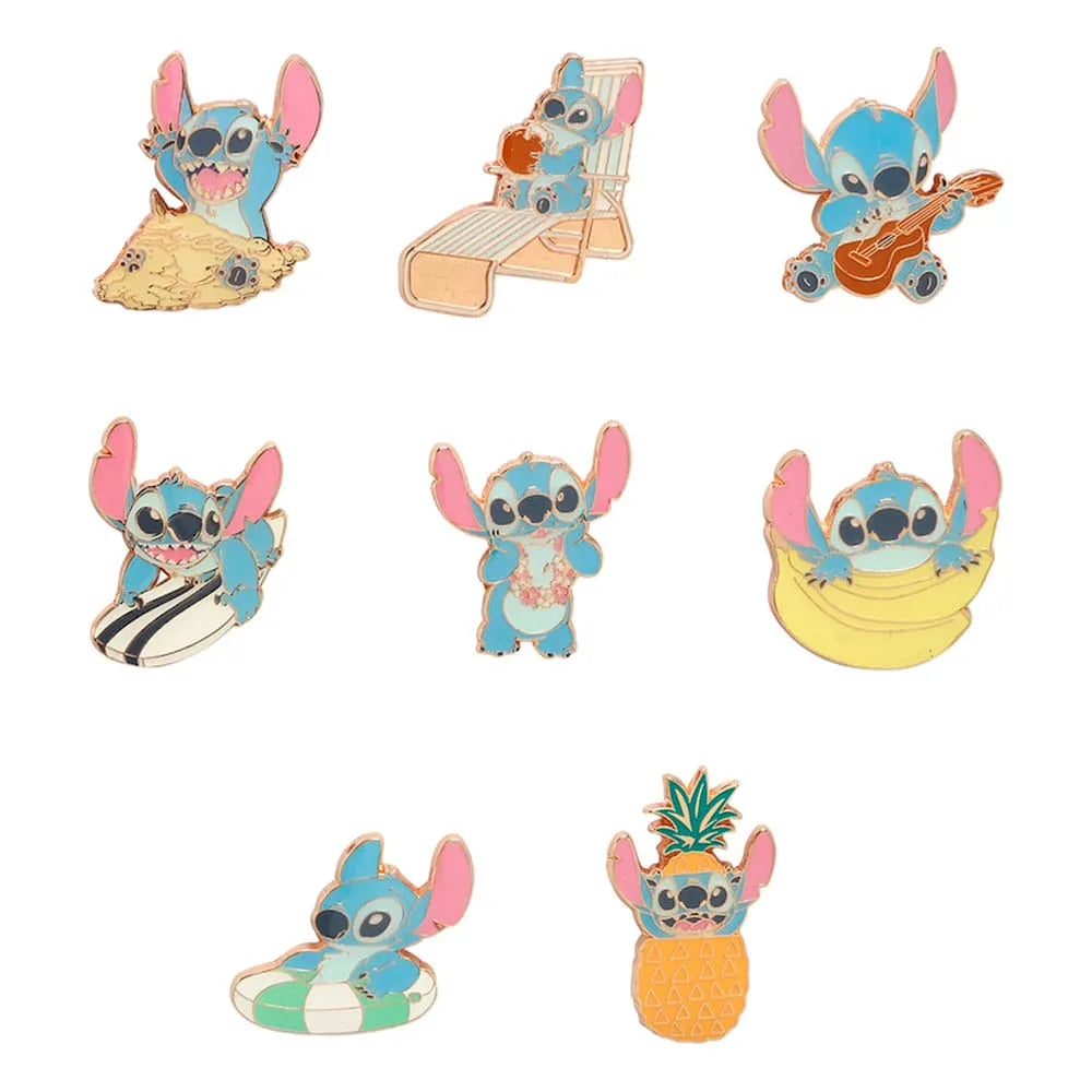 Lilo & Stitch POP! Pin Ansteck-Pins Stitch Summer 4 cm Sortiment (24) - Smalltinytoystore
