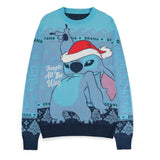 Lilo & Stitch Sweatshirt Christmas Jumper Stitch Blue Größe M - Smalltinytoystore