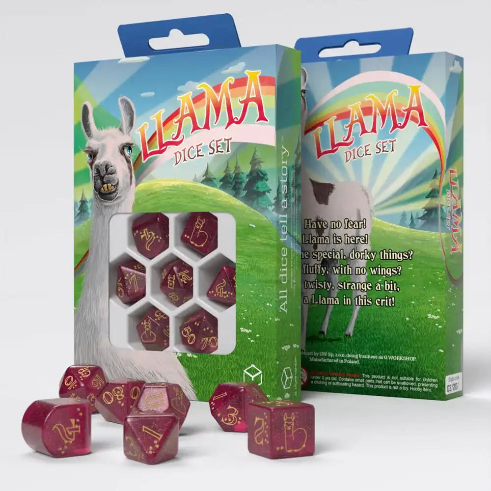 Llama Würfel Set Puffy (7) - Smalltinytoystore