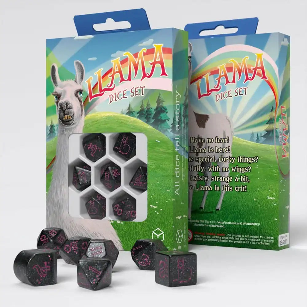 Llama Würfel Set Spitty (7) - Smalltinytoystore