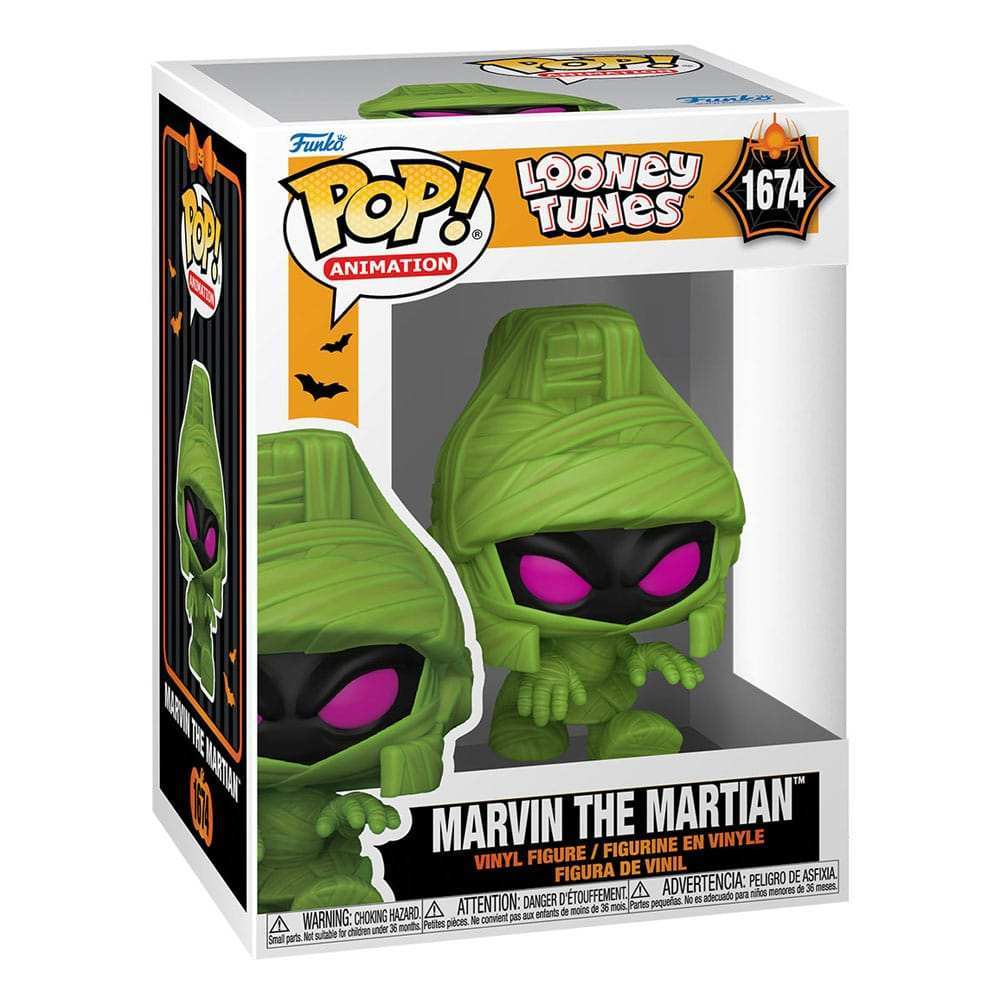 Looney Tunes POP! Television Vinyl Figur Halloween Marvin(Mummy) 9 cm - Smalltinytoystore