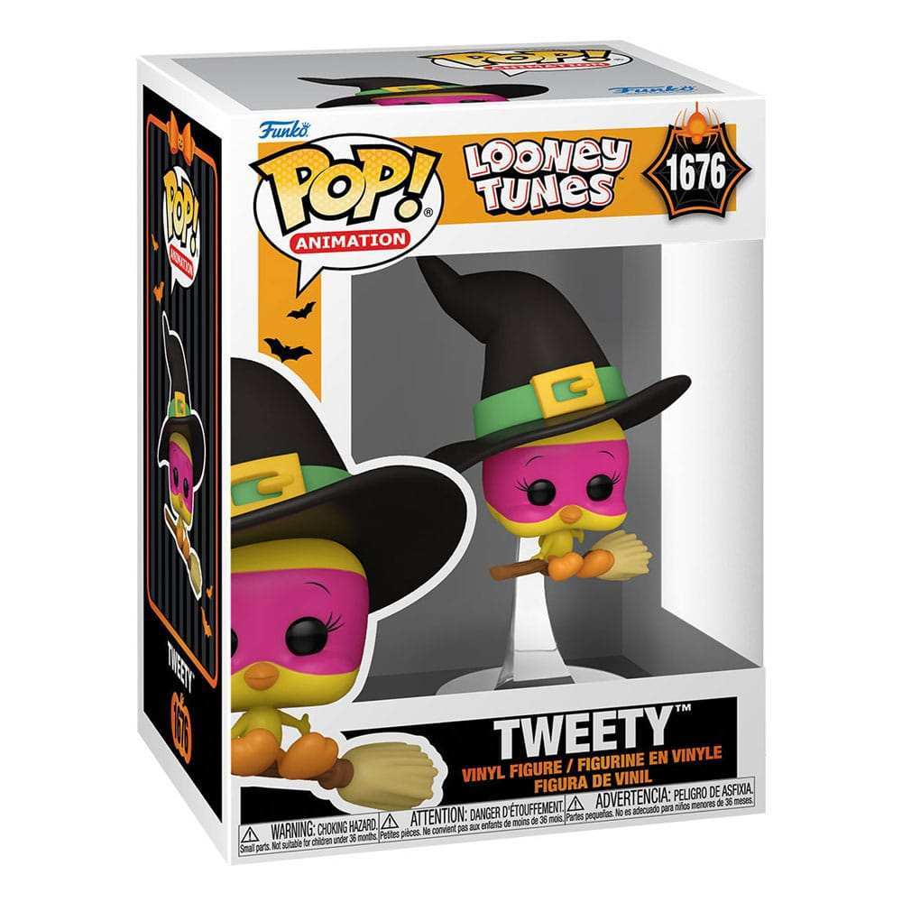 Looney Tunes POP! Television Vinyl Figur Halloween Tweety(Witch) 9 cm - Smalltinytoystore
