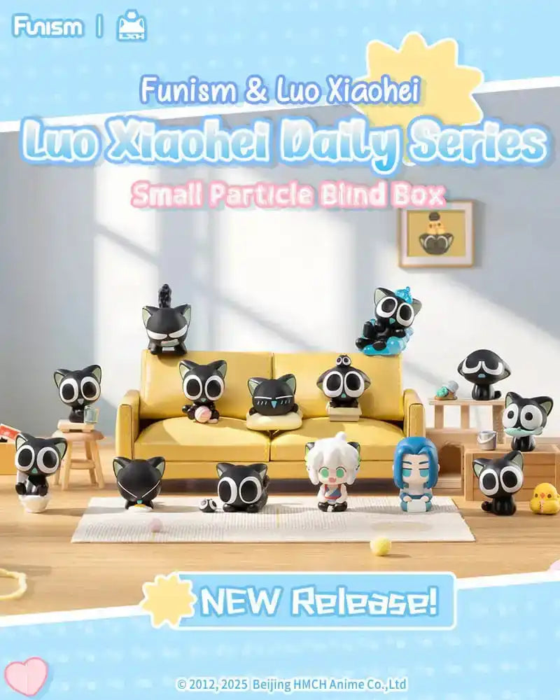 Luo Xiaohei Blind Box Minifiguren Q face Series 1 3 cm Display (4) - Smalltinytoystore
