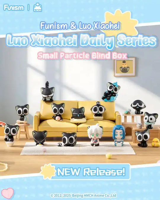 Luo Xiaohei Blind Box Minifiguren Q face Series 1 3 cm Display (4) - Smalltinytoystore