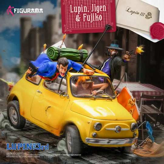 Lupin III Elite Diorama Statue 1/8 Lupin, Jigen & Fujiko 31 cm - Smalltinytoystore