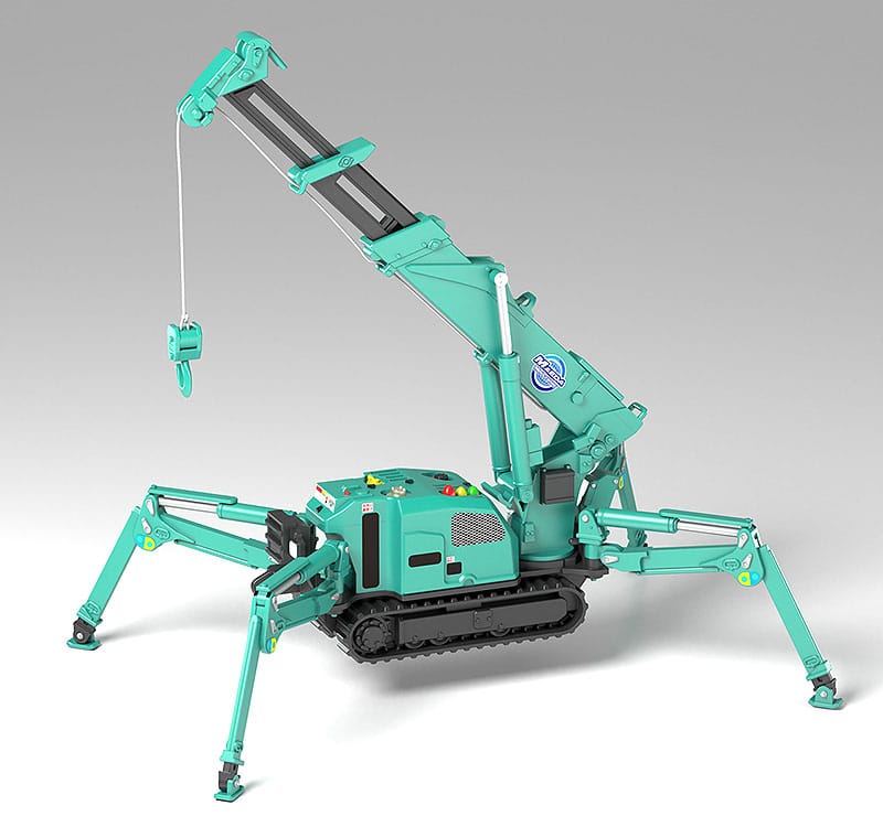 Maeda Seisakusho Moderoid Plastic Model Kit 1/20 Spider Crane (Green) Re-Run 25 cm - Smalltinytoystore