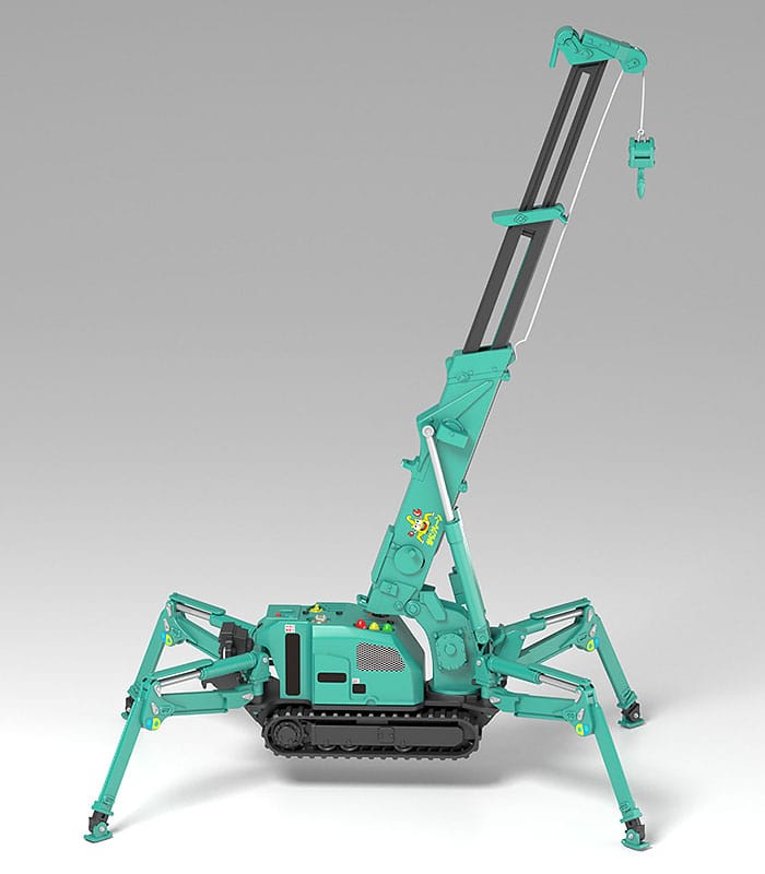 Maeda Seisakusho Moderoid Plastic Model Kit 1/20 Spider Crane (Green) Re-Run 25 cm - Smalltinytoystore
