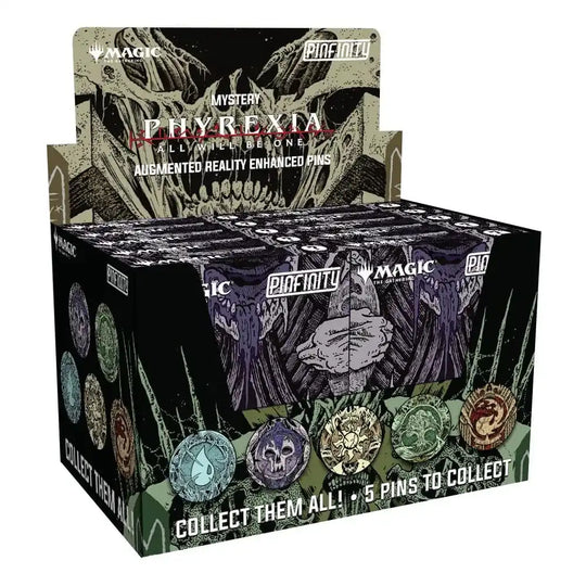 Magic: The Gathering Ansteck-Pins Blind Box Mystery Phyrexia Infected Lands Sortiment (10)
