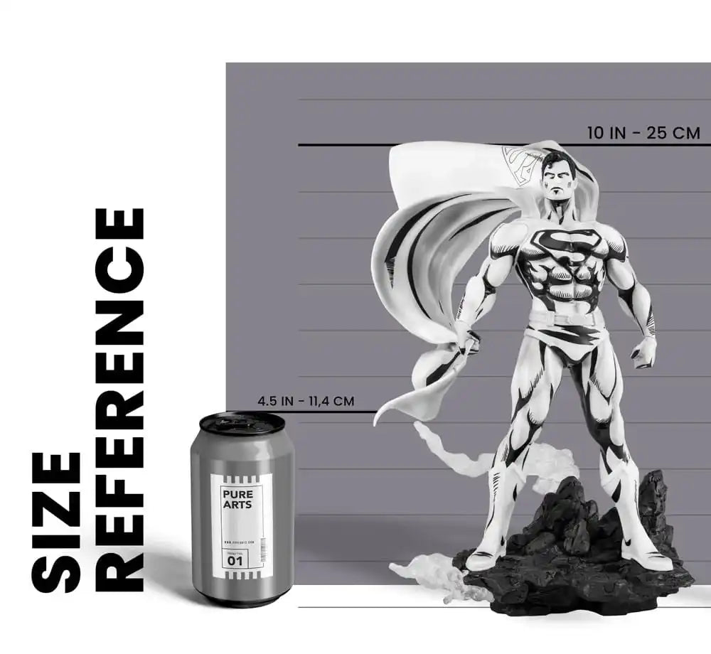 Man of Steel PX PVC Statue 1/8 SDCC 2024 Superman Black & White Version 36 cm - Smalltinytoystore