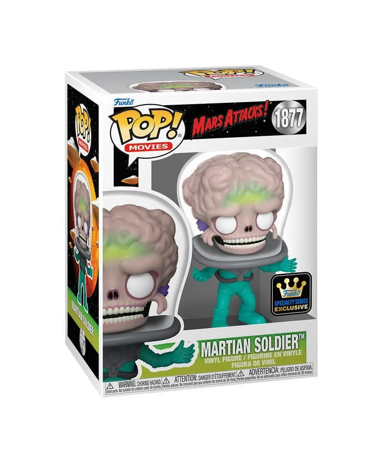 Mars Attacks POP! Animation Vinyl Figur Soldier w/CH(GW) 9 cm Sortiment (6) - Smalltinytoystore