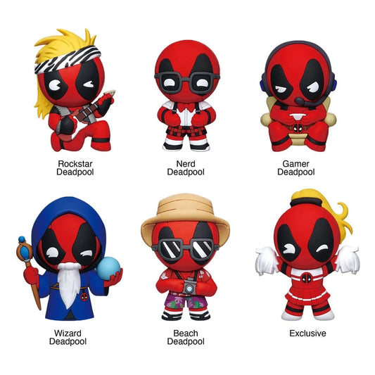 Marvel 3D Magnete Deadpool Classic Series 1 Display (12) - Smalltinytoystore