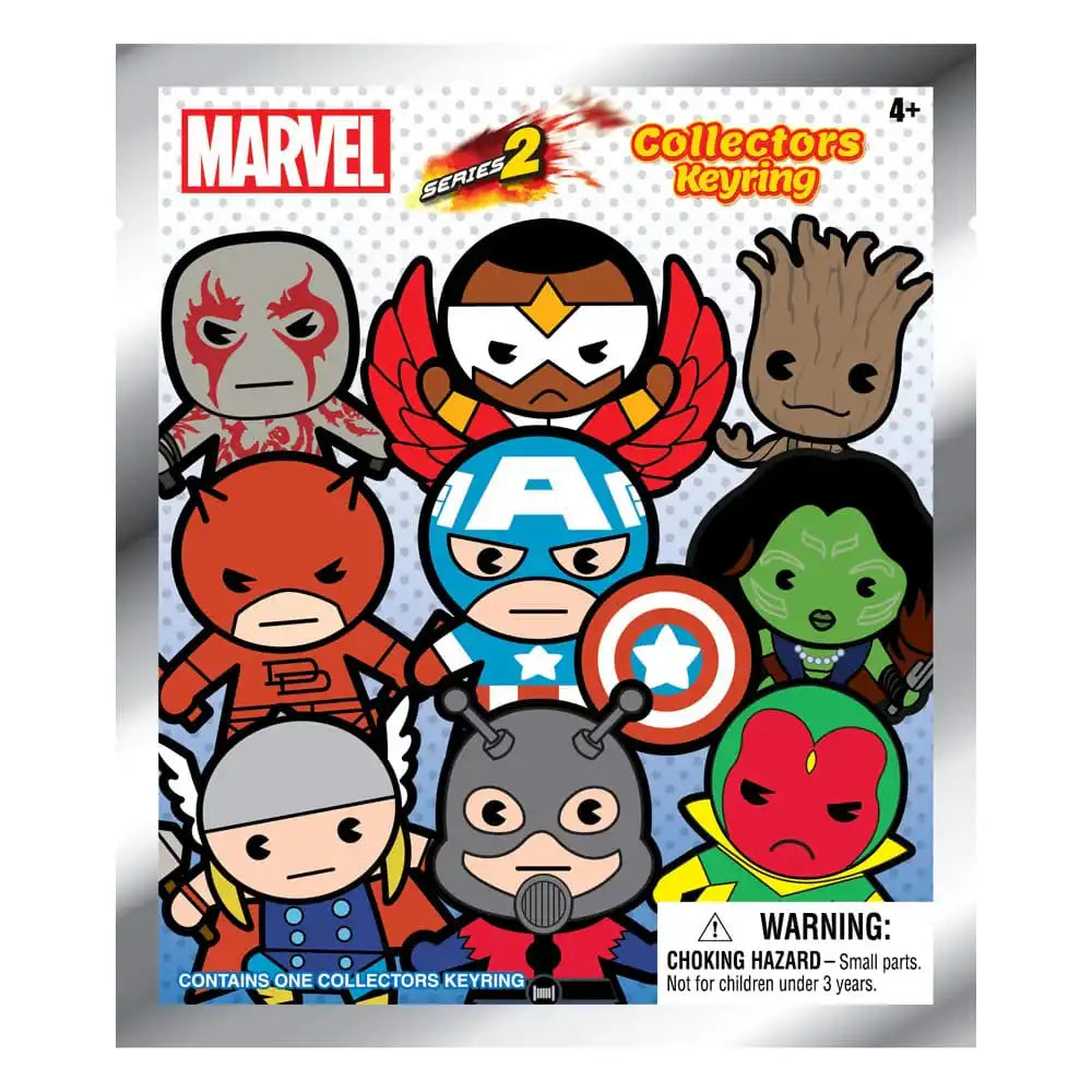 Marvel 3D PVC-Taschenanhänger Series 2 Display (24) - Smalltinytoystore
