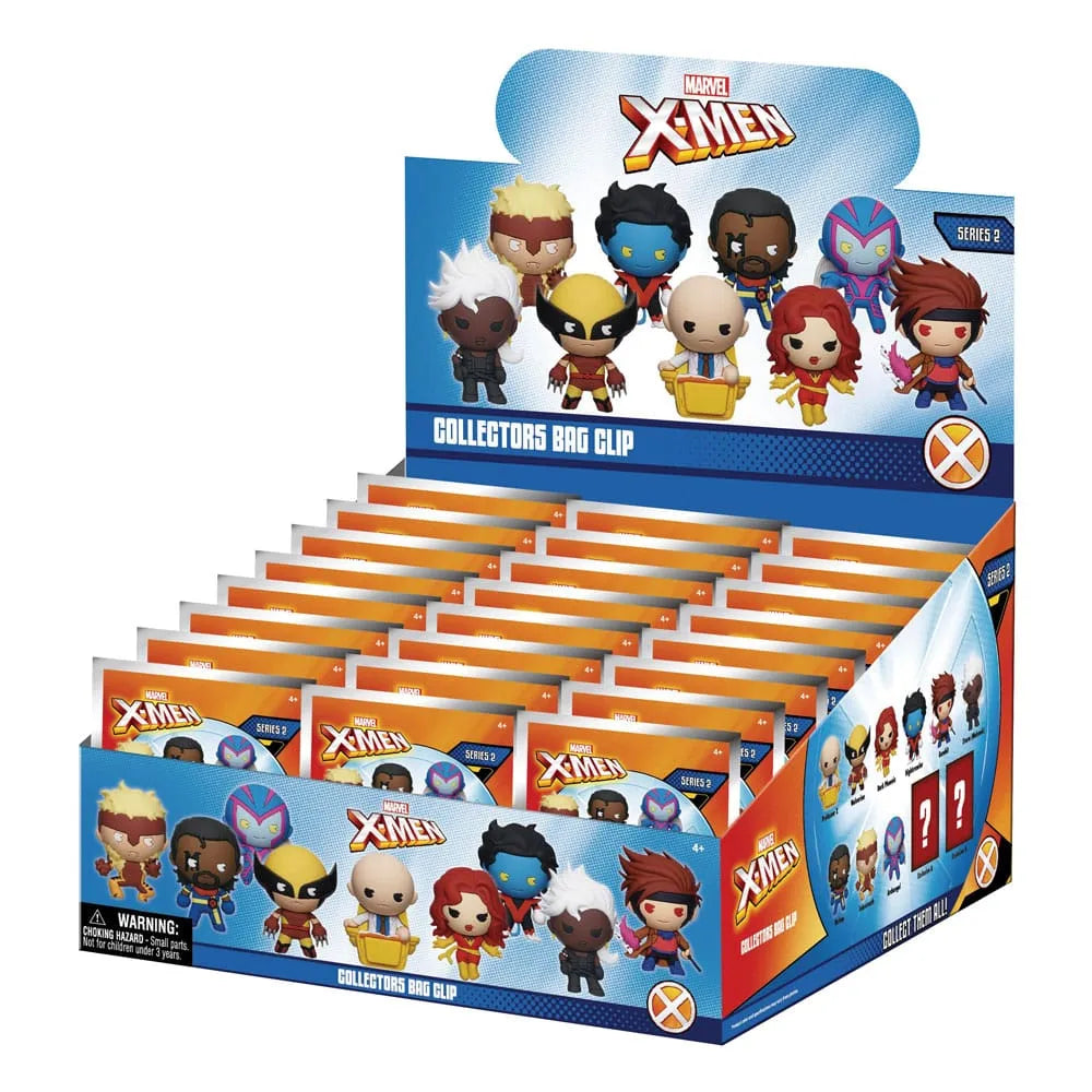 Marvel 3D PVC-Taschenanhänger X-men Classic Series 2 Display (24) - Smalltinytoystore