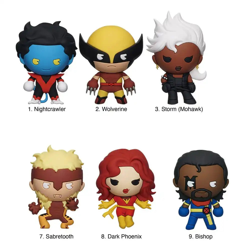Marvel 3D PVC-Taschenanhänger X-men Classic Series 2 Display (24) - Smalltinytoystore
