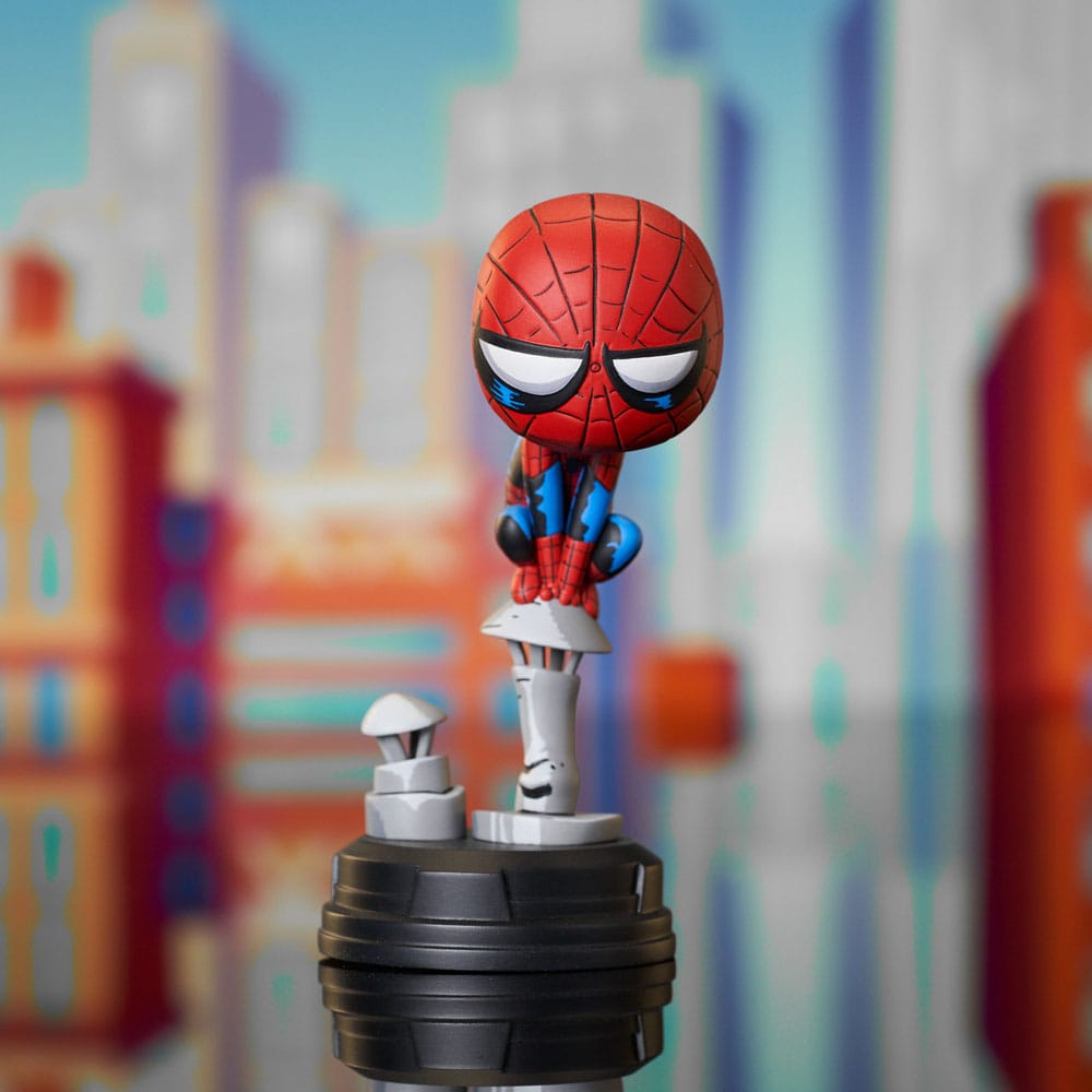 Marvel Animated Statue Spider-Man on Chimney 15 cm - Smalltinytoystore