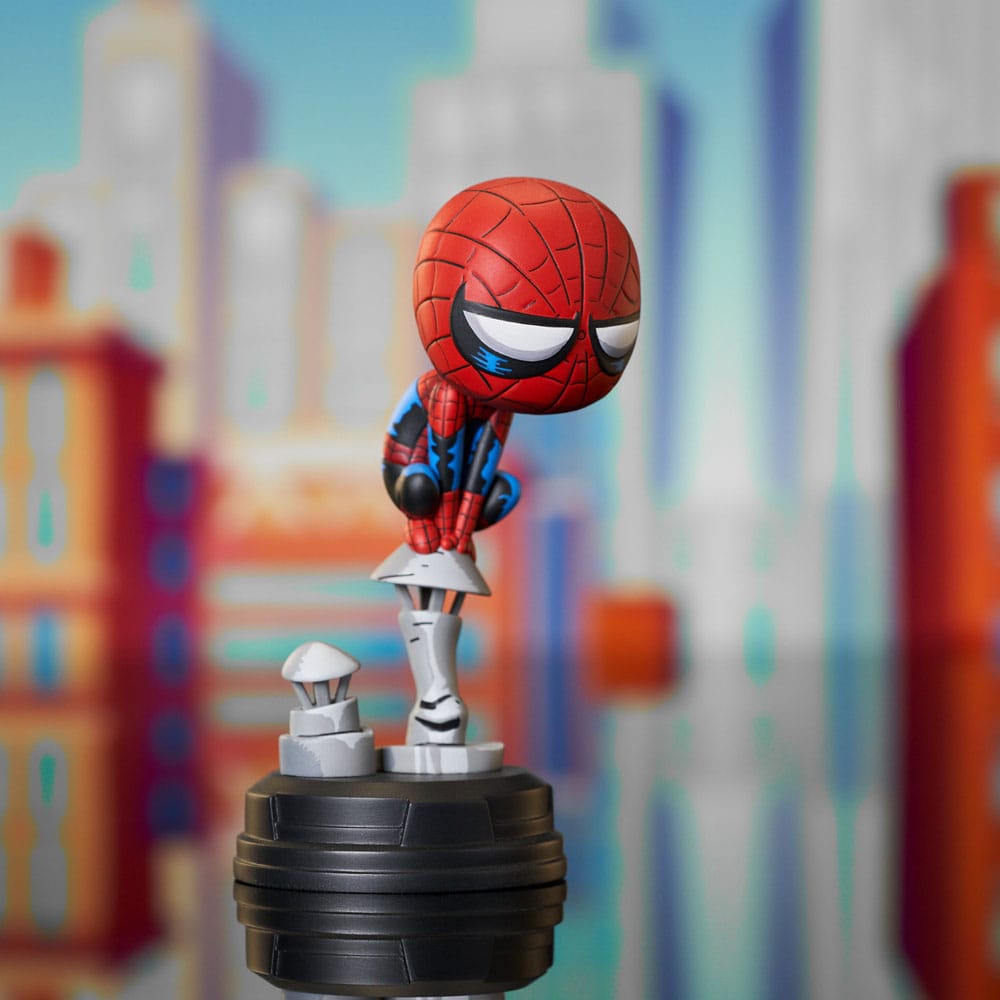 Marvel Animated Statue Spider-Man on Chimney 15 cm - Smalltinytoystore