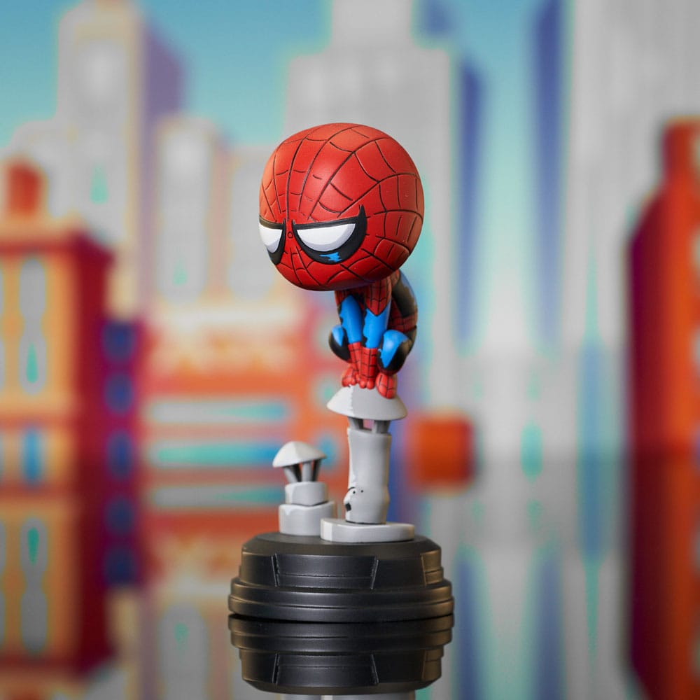 Marvel Animated Statue Spider-Man on Chimney 15 cm - Smalltinytoystore