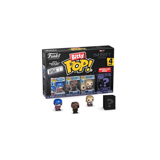 Marvel Bitty POP! Vinyl Figuren 4er-Pack Captain America 2,5 cm - Smalltinytoystore