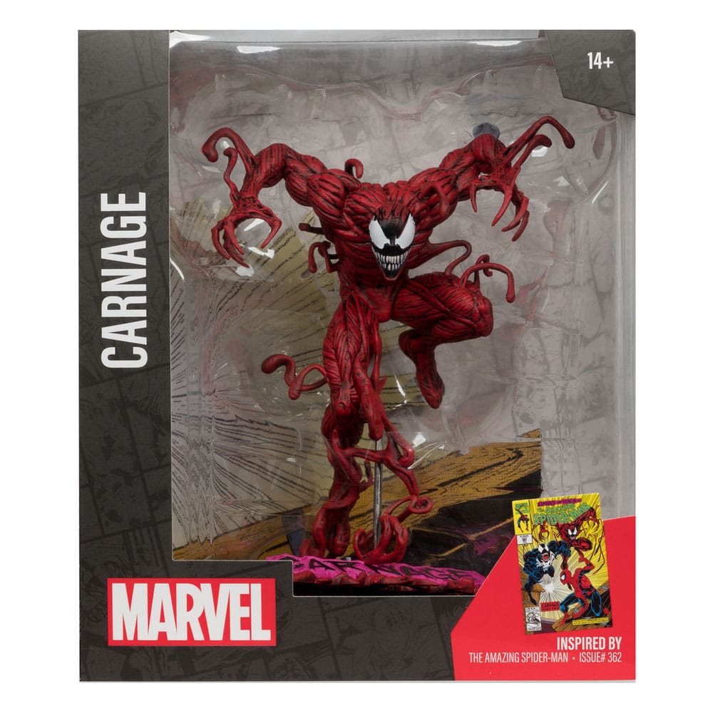 Marvel Collection PVC Statue 1/10 Carnage (The Amazing Spider-Man #362) 18 cm - Smalltinytoystore