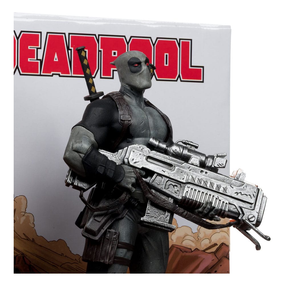 Marvel Collection PVC Statue 1/6 Deadpool (Deadpool #1)(Grey Suit Chase) 27 cm - Smalltinytoystore