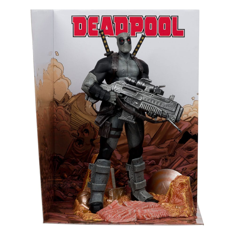 Marvel Collection PVC Statue 1/6 Deadpool (Deadpool #1)(Grey Suit Chase) 27 cm - Smalltinytoystore