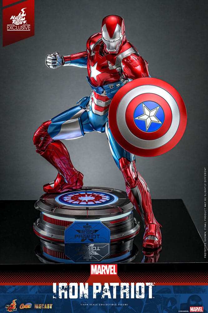 Marvel Comic Diecast Masterpiece 1/6 Iron Patriot Hot Toys Exclusive HOT TOYS - Smalltinytoystore