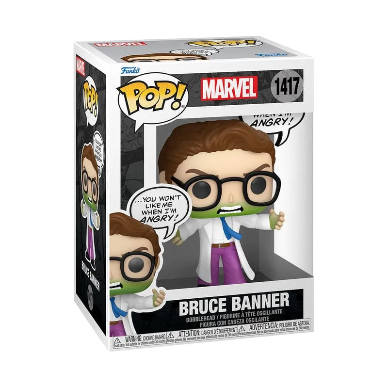 Marvel Comics POP! Marvel Vinyl Figur Bruce Banner(Don't Make me Angry) 9 cm - Smalltinytoystore