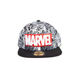 Marvel Comics Snapback Cap Classic Red & White Logo - Smalltinytoystore